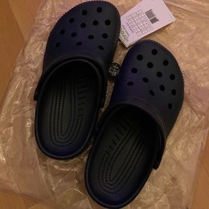 Navy blue crocs